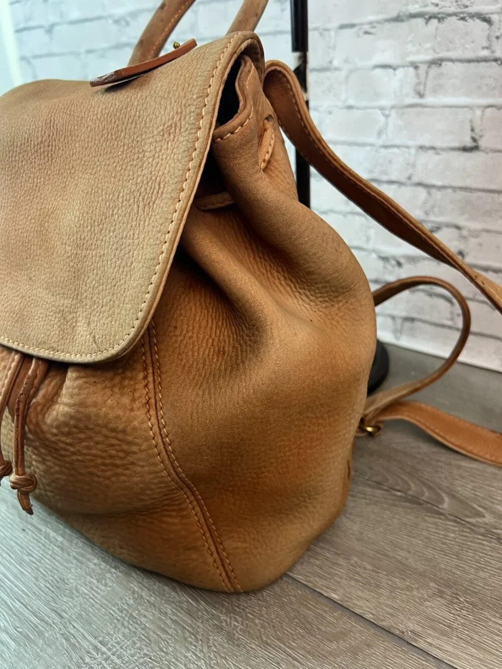 Vintage coach made in Italy drawstring backpack 4938